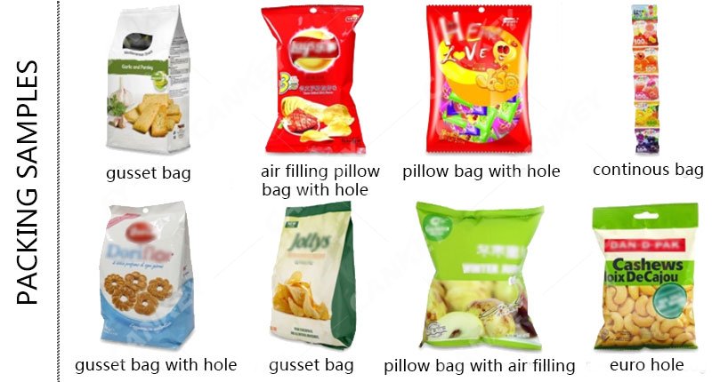 Automatic Potato Chip / Banana Chips/French Fries/Candy / Nut / Snacks /  Popcorn Pouch Weighing Systems Food Packaging