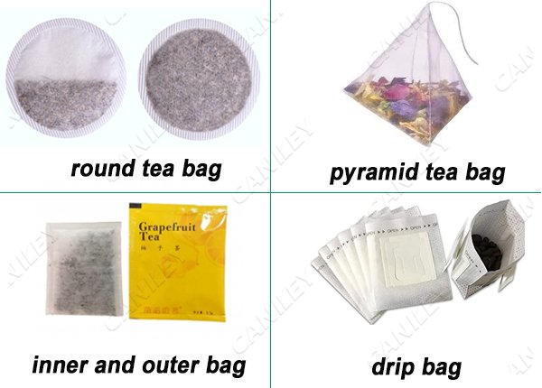 Types of tea bag packing machine